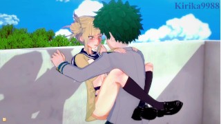 HimikoToga和IzukuMidoriya在楼梯后面做爱-我的英雄学院无尽封面