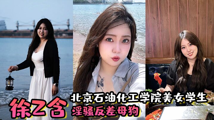 北京石油化工学院美女学生徐z含淫骚反差母狗背着男朋友还约炮小骚穴被炮友狂插封面