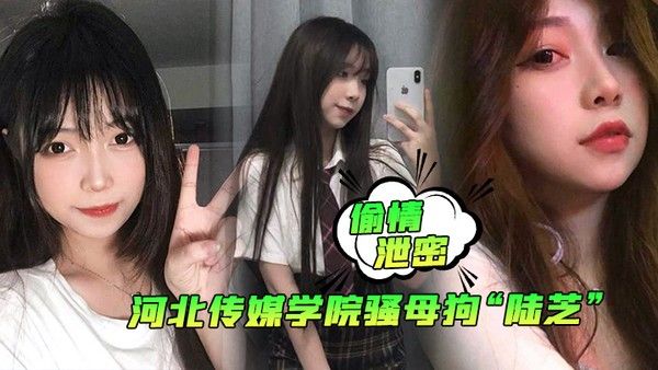 偷情泄密河北传媒学院骚母 狗陆芝背着男友和其兄弟进行3P前后夹击淫荡十足封面