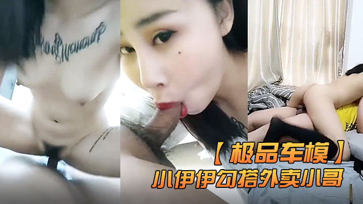 极品车模小伊伊勾搭外卖小哥激情啪啪.封面